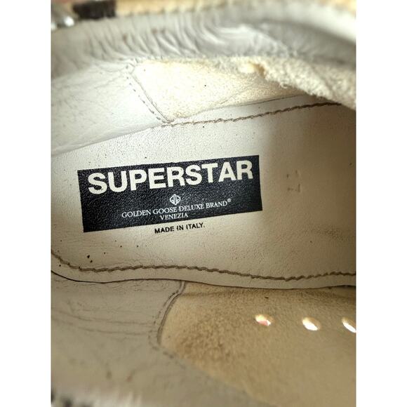 GOLDEN GOOSE Baby Superstar Polka Dot Leather Sneakers Size 17 Designer Luxury - Picture 6 of 8